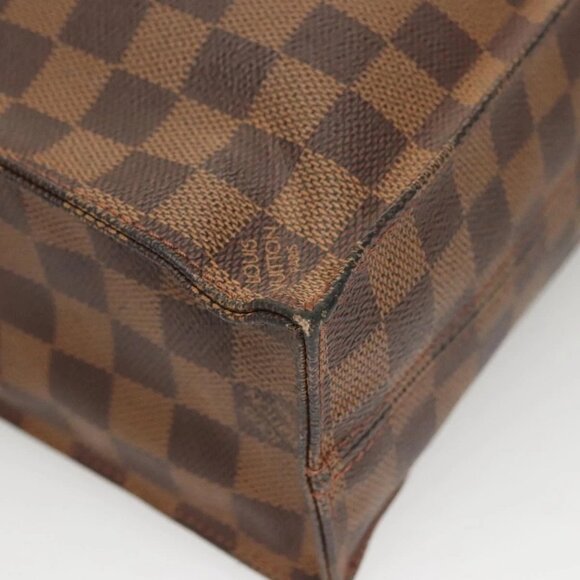 LOUIS VUITTON Damier Ebene Sac Plat Hand Bag N51140 LV Auth 118710 - Picture 4 of 16